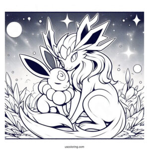 Glaceon And Sylveon Charming Chill Pokemon Card