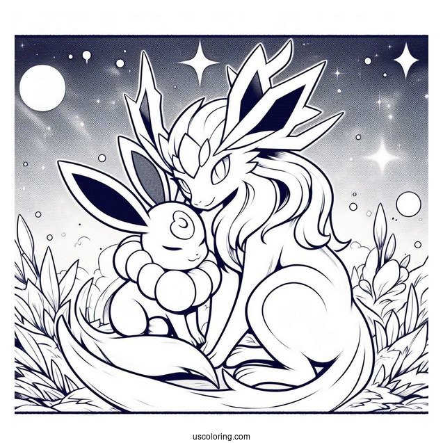 Glaceon And Sylveon Charming Chill Pokemon Card