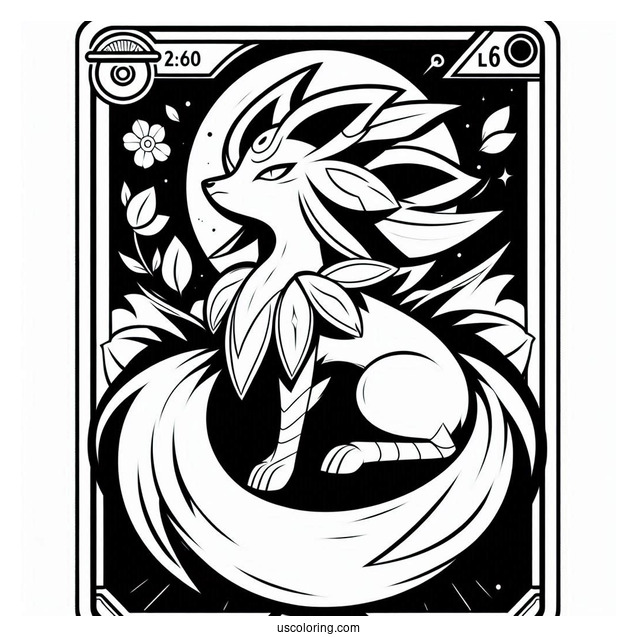 Zoroark Mind Jack Pokemon Card Coloring Page