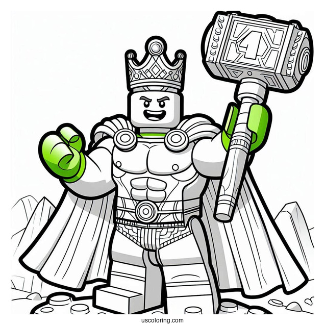 Lego Hulk Smiling Hulk Smash