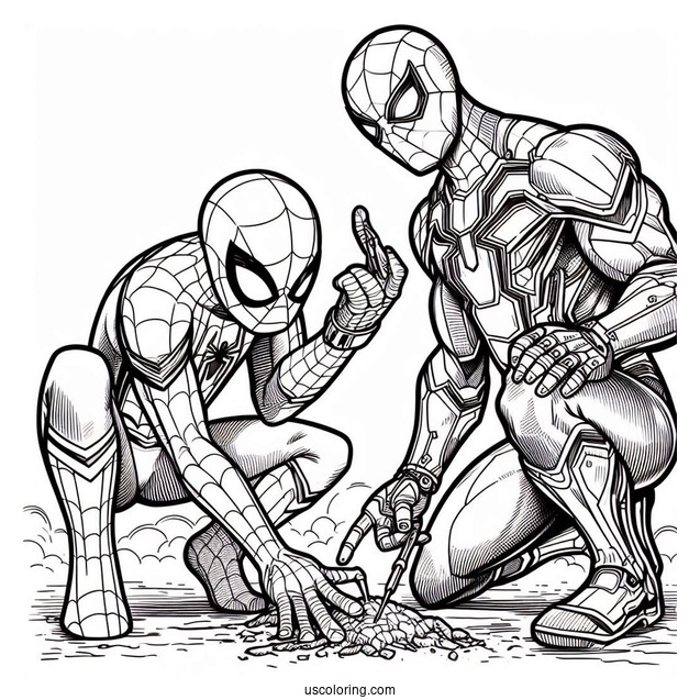 Spider-Man And Iron Man Working Together