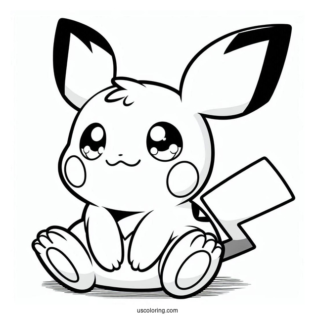 Charmander With Pichu Coloring Page