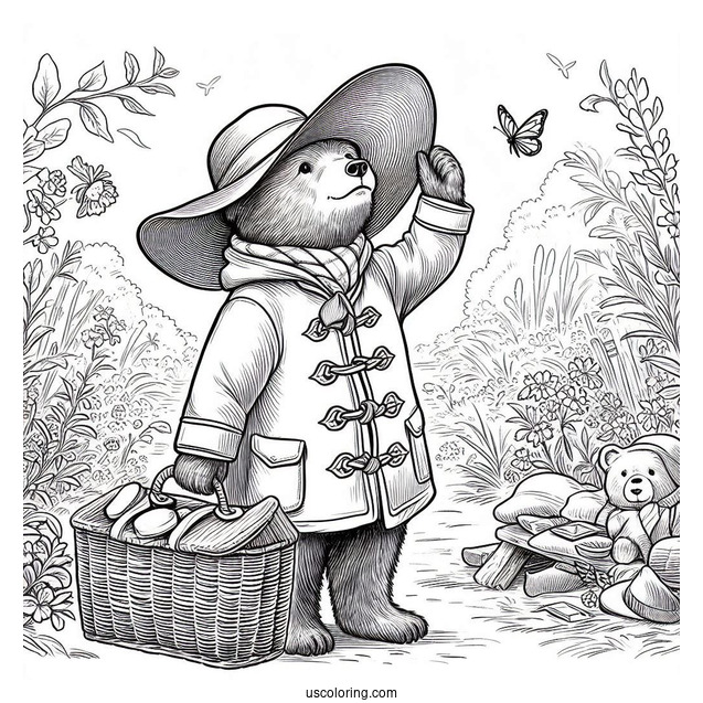 The Adventures of Paddington Bear Coloring Page
