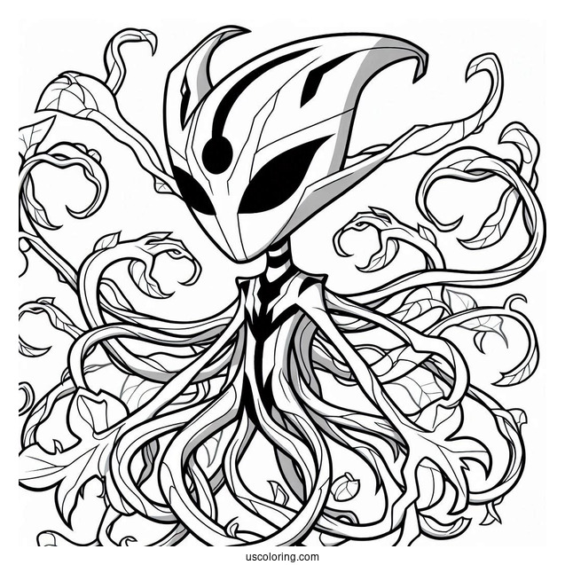 Ben 10 Coloring Page Of Wildvine Alien Form