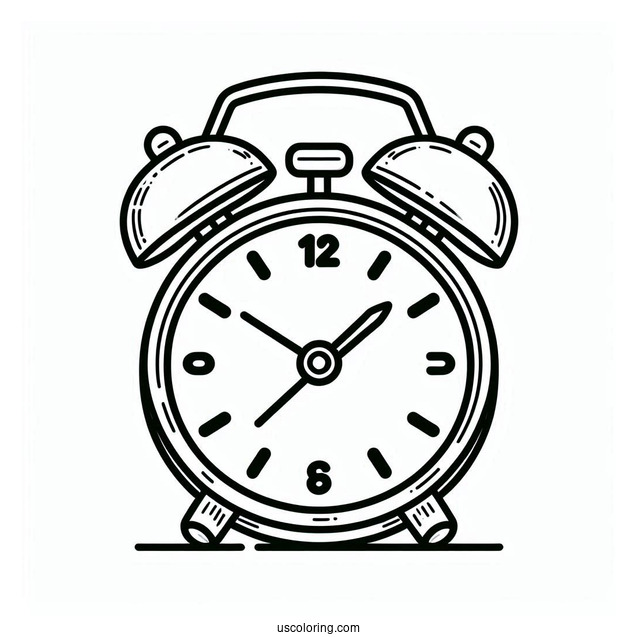 Easy Outline Of a Digital Alarm Clock