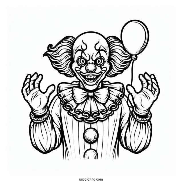 Outline of Spooky Clown
