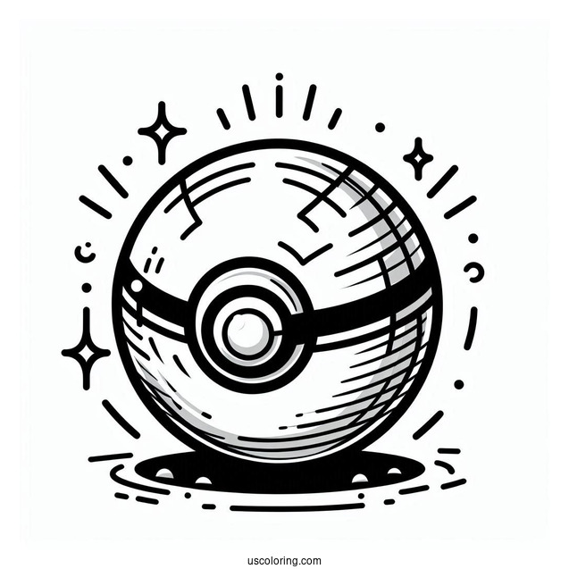 Master Pokéball Coloring Page