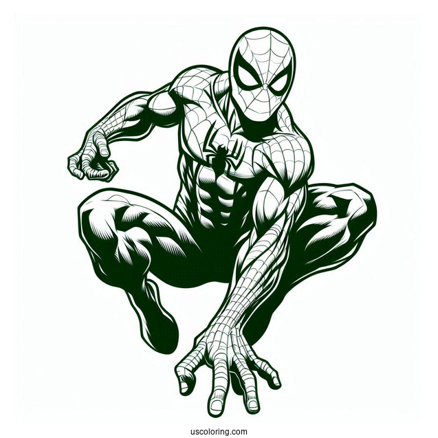 Green Goblin Spider-Man Coloring Page
