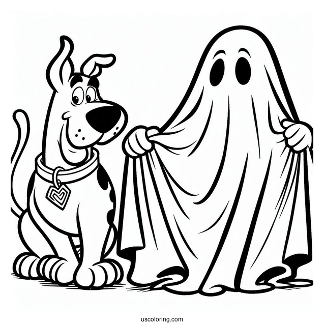 Scooby-Doo Pretending To Be a Ghost