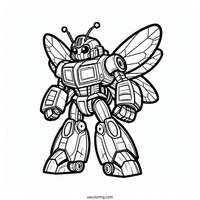 Detailed Bumblebee Coloring Page And Optimus Prime