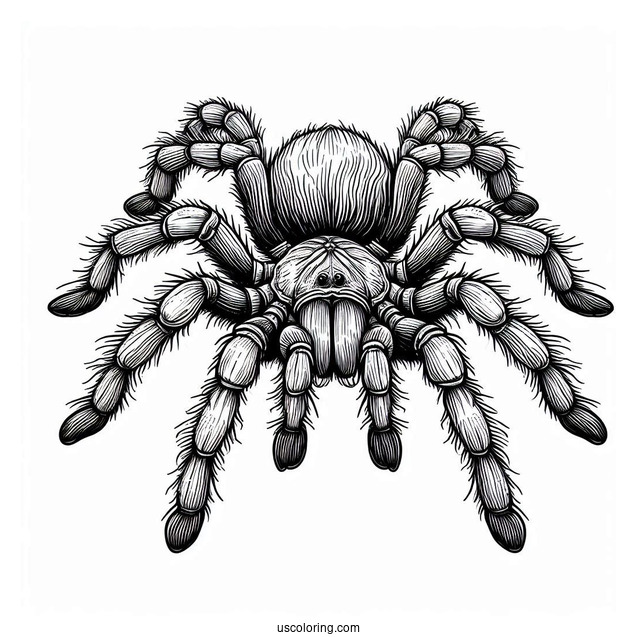 Mexican Tarantula Coloring Page