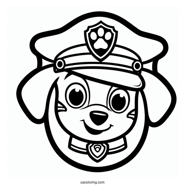 Paw Patrol Logo Coloring Sheet