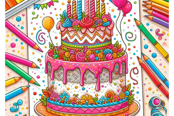 cake coloring pages featured image