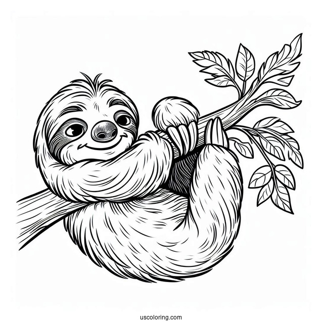 Sloth (Sid) From Ice Age Coloring Page