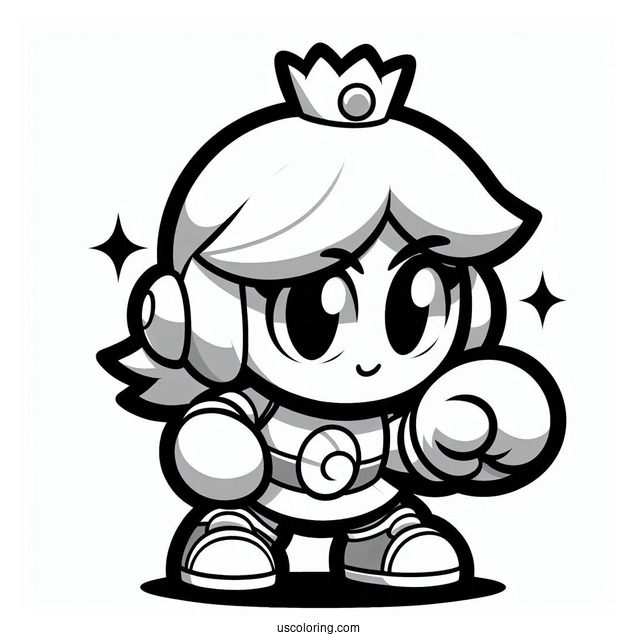 Brawl Stars Coloring Page Of Shelly In Iconic Pose