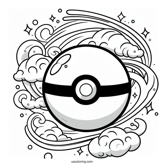 Pokemon Poke Ball Coloring Page