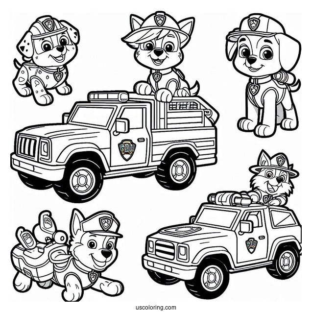 Paw Patrols Friends In Their Vehicles