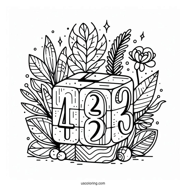 Easy Numberblocks Coloring Page 19