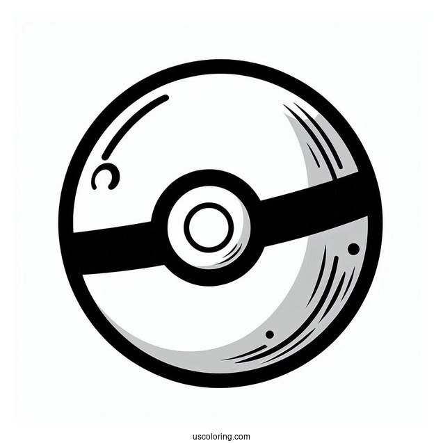 Unite Ball Pokéball Coloring Page