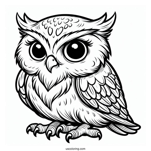 Plump Looking Own With Sharp Claws