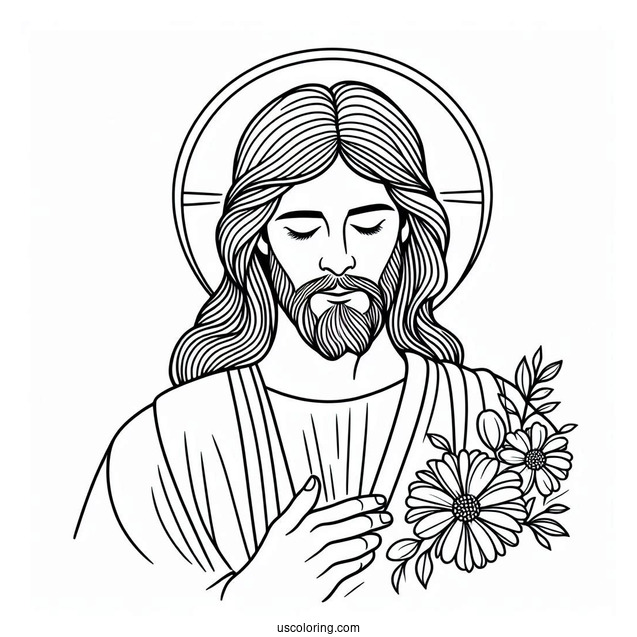Easy Outline Of Jesus For Kids