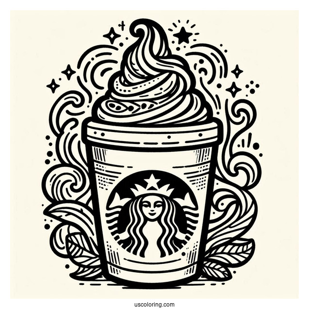 Starbucks Coloring Page Of Logo