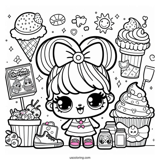 Coloring Page Of Shopkins Posters