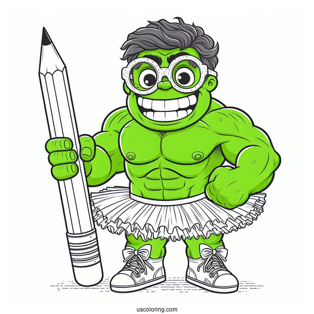 Big Hulk Smash Coloring In