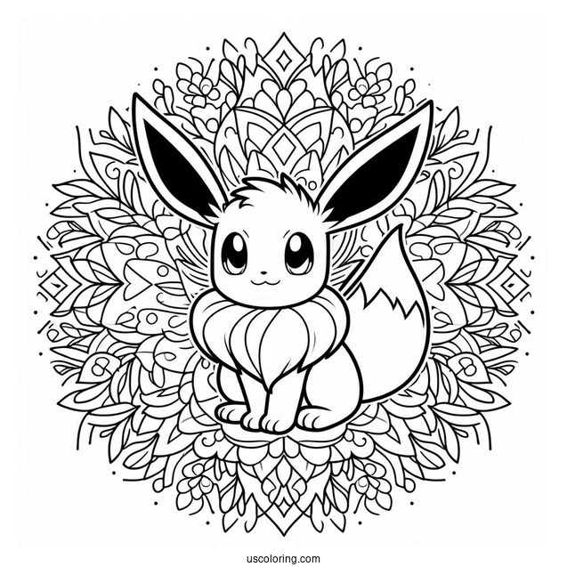 Simple Eevee Mandala