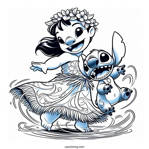 Lilo and Stitch Dancing With Jumba Hiding