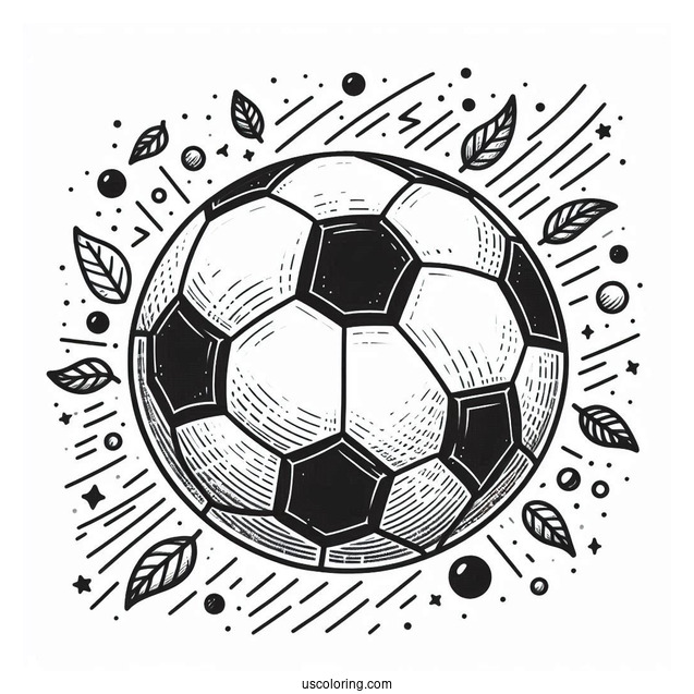 Simple To Color Soccer Ball