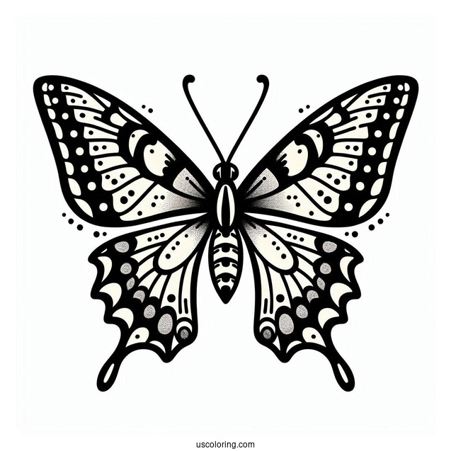 Easy Swallowtail Butterfly For Kids