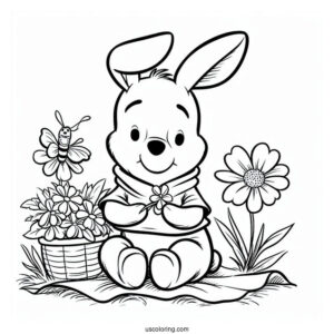Winnie The Pooh Rabbit Coloring Sheet
