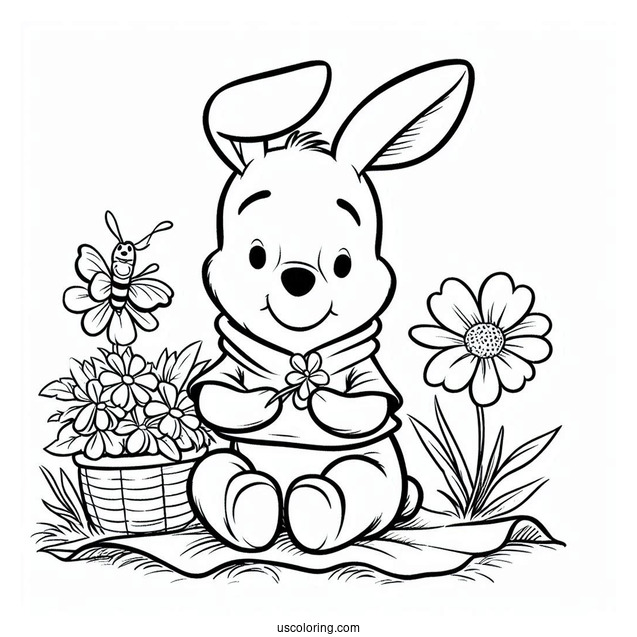 Winnie The Pooh Rabbit Coloring Sheet
