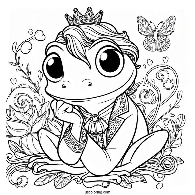 Prince Naveen Frog Coloring Page