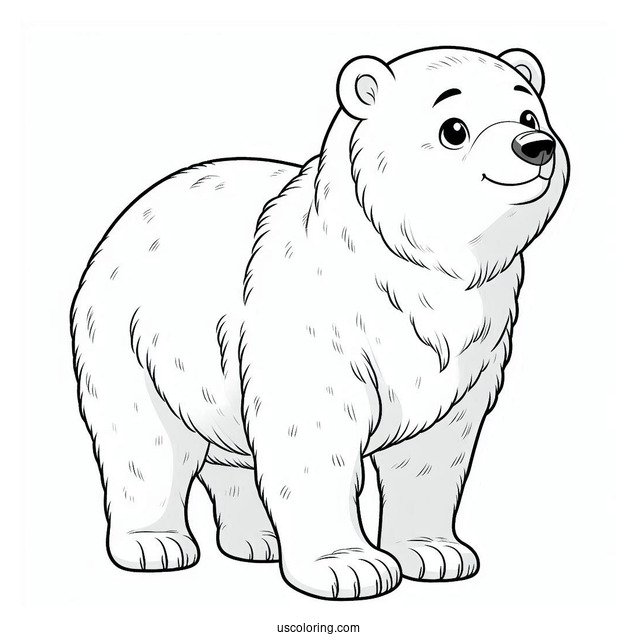 Polar Bear Standing Up