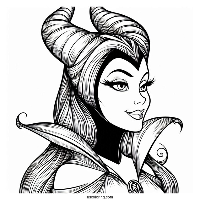 Maleficent From Sleeping Beauty Coloring Page