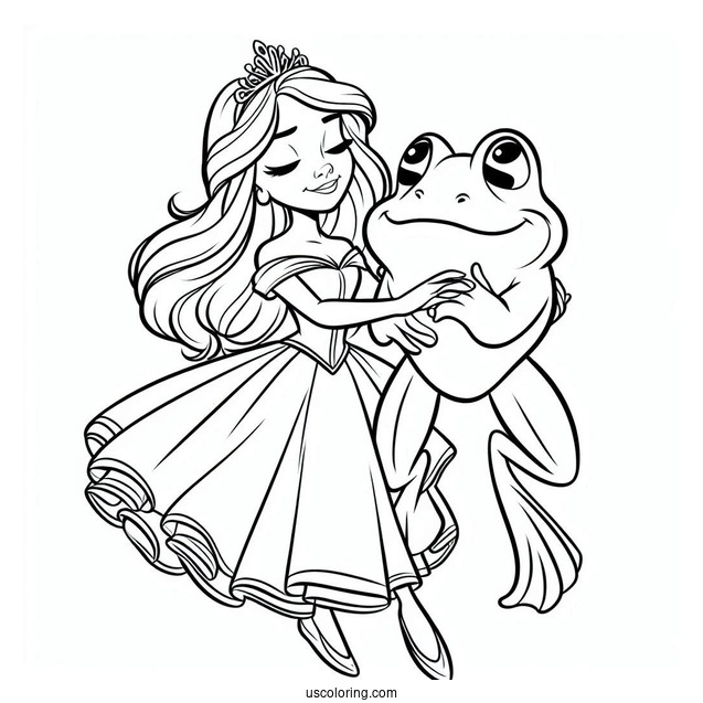 Prince Naveen Frog Coloring Page