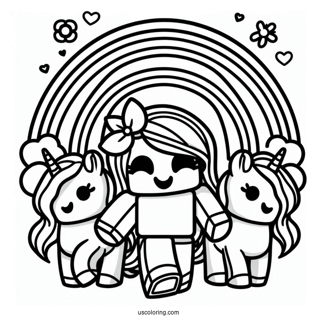 Blue Rainbow Friends Coloring Page Drooling Over Roblox Spy