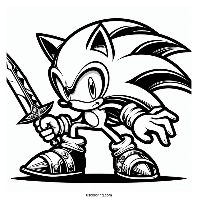Metal Sonic Coloring Page