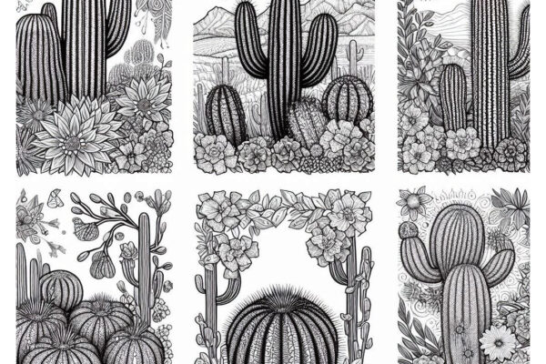 Cactus Coloring Pages (Free PDF Printables)