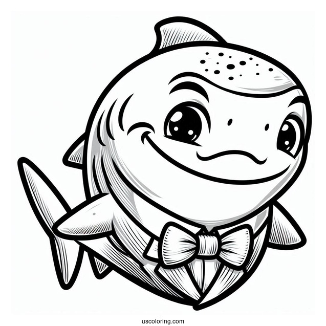 Mr. Hammerhead Shark Coloring Page For Kids