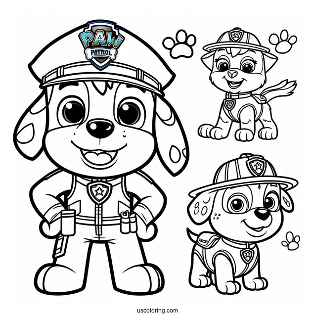 Paw Patrol Coloring Page