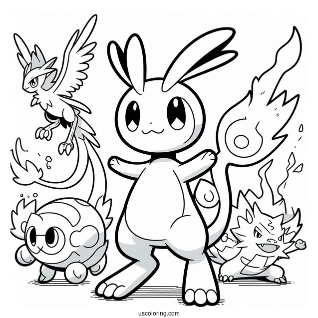 Full Page Pokemon Coloring Page
