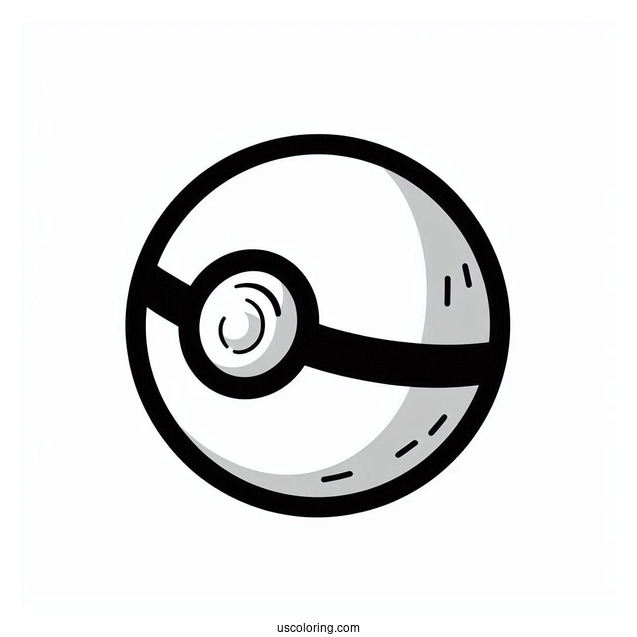 Unite Ball Pokéball Coloring Page