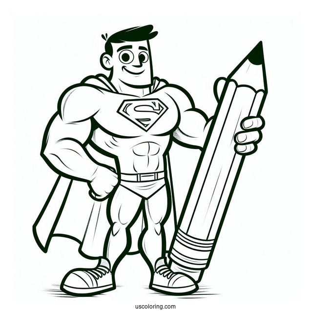 Simple Outline Of Incredible Hulk For Preschoolers