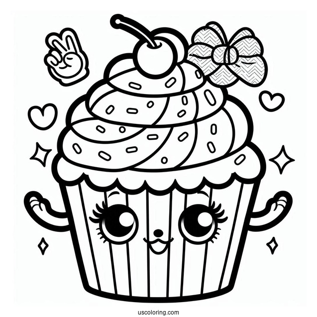 Coloring Page Of Patty Cake Shopkins