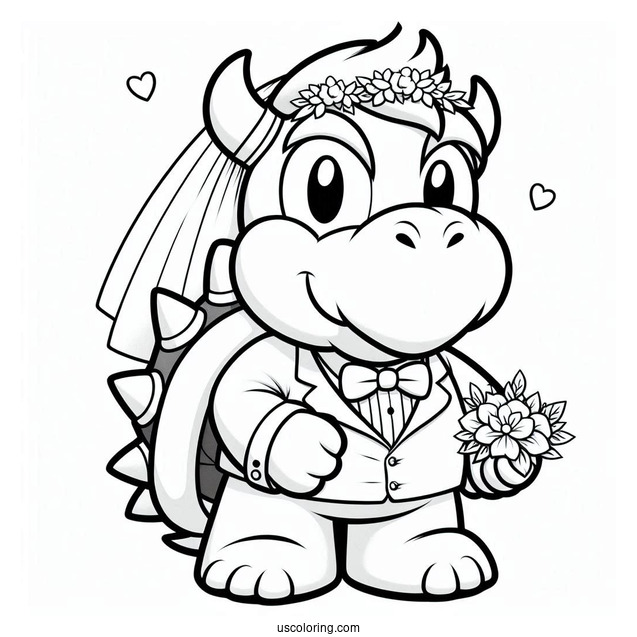 Bowser Dressed In Wedding Suit