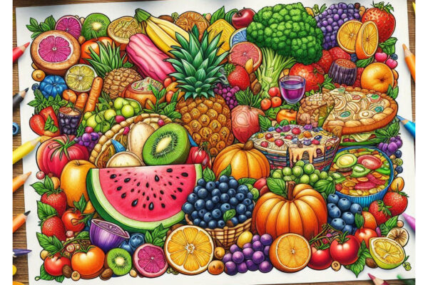 food coloring pages featured image