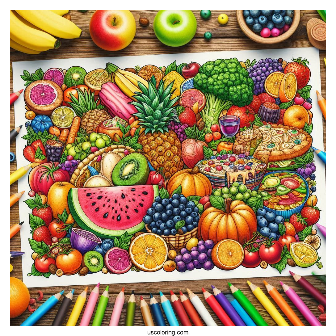 food coloring pages featured image